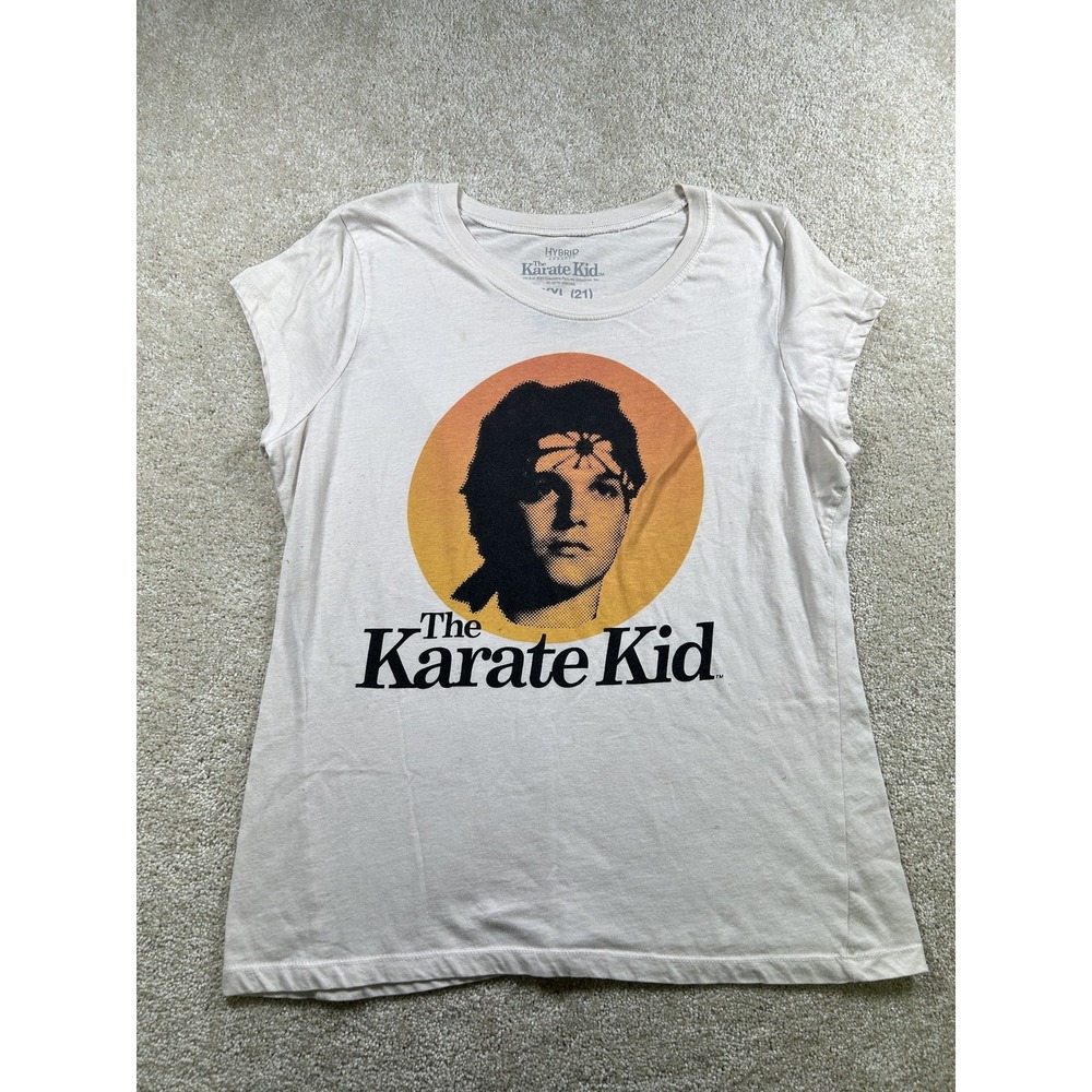 The Karate Kid Shirt Mens 3XL White Classic Movie Graphic Tee 80s Film Retro